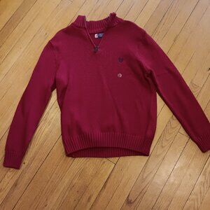 Classic Men's Chaps Quarter Zip M Red